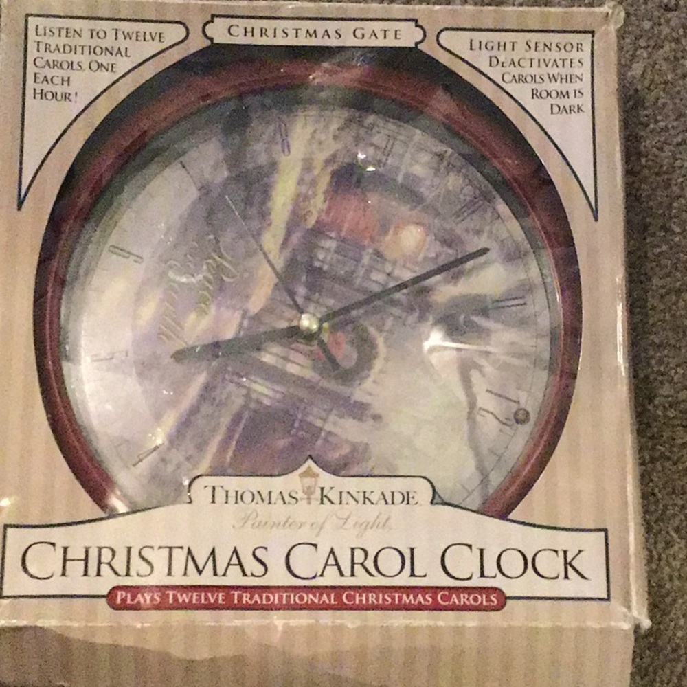 Christmas carol clock